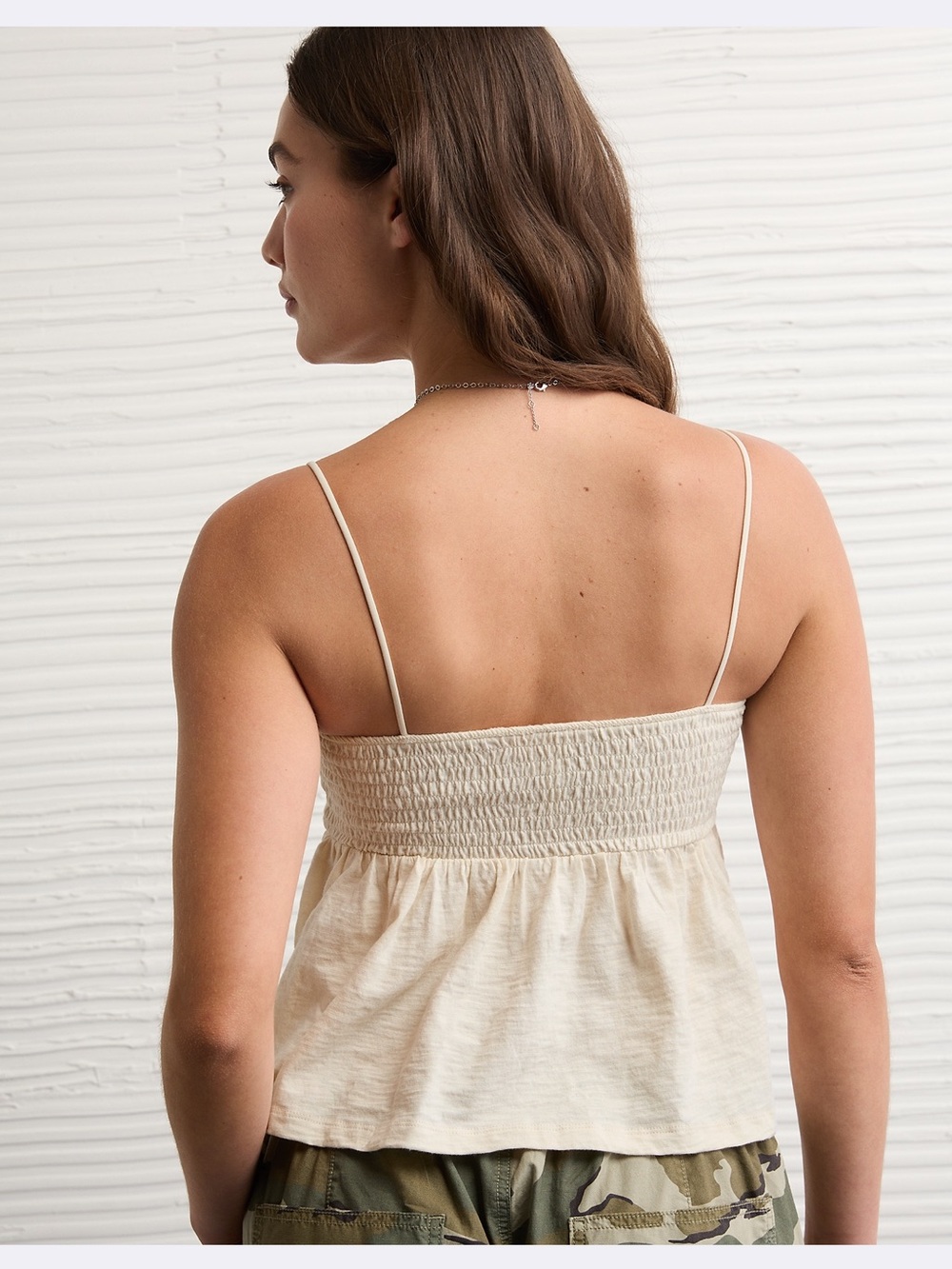 AE Sunchaser Babydoll Smocked Tank - L - NWT! - Picture 7 of 12
